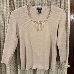 Ralph Lauren Tan Women’s XL 100% Cotton Top